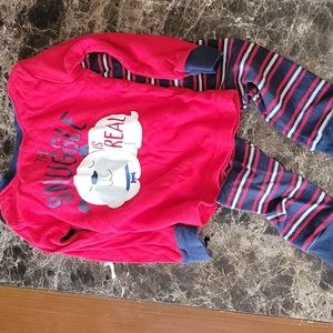 The Snuggle Is Real 2T Pyjama Set